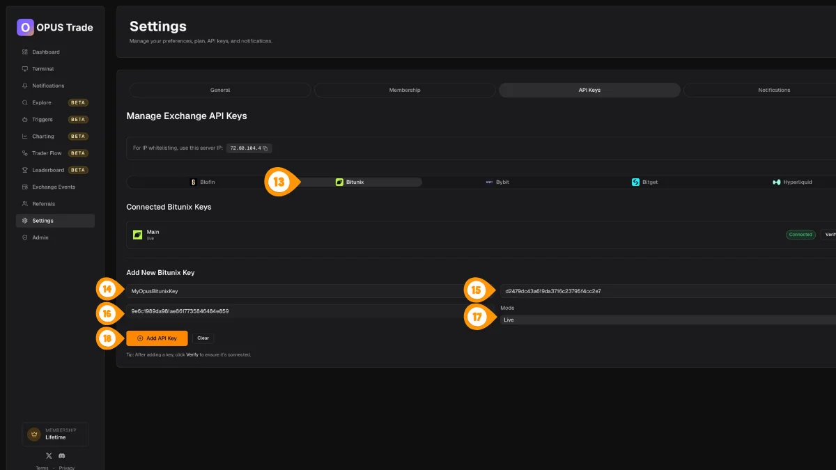Add Your Bitunix Key to Crodl