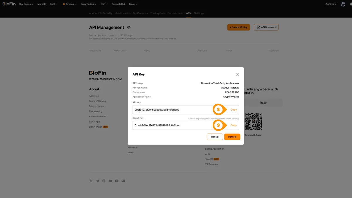 Copy Your Credentials