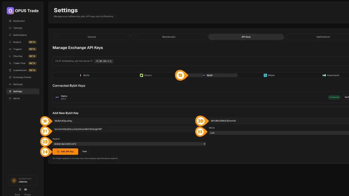 Add Your Bybit Key to Crodl